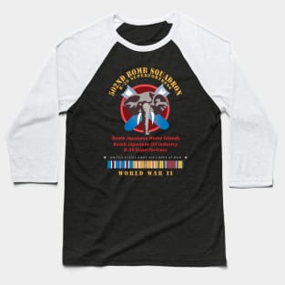 502nd Bomb Squadron - B-29 Superfortress - Campaigns - World War II w PAC SVC X 300 Baseball T-Shirt